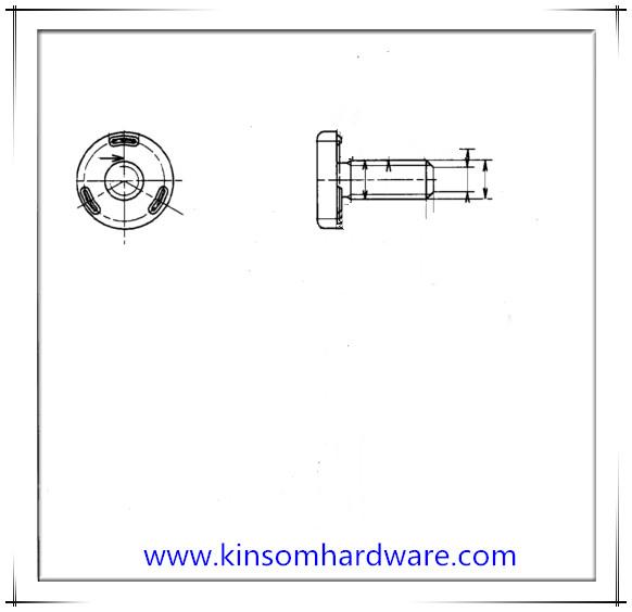 Special weld screws pilot 3 projections under head