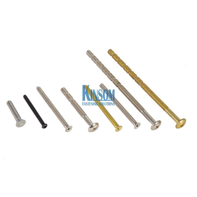 Hex full thread bolt steel fasteners with nickel coating standard or non standard