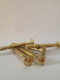 Brass plated Snap off thread phillips bolts kitchen cabinet handle door special bolts