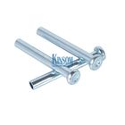 Solid rivets with flate head step customized pins fasteners accessories zinc coating