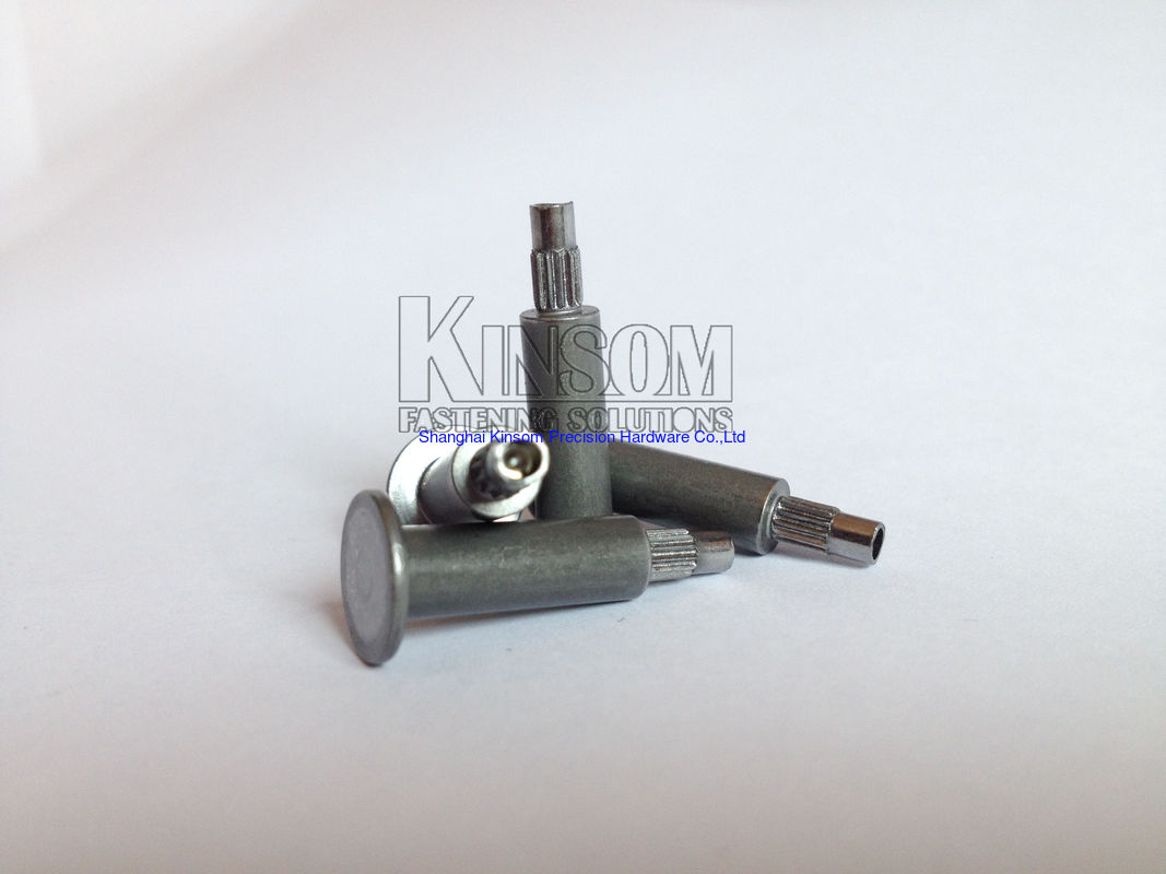 Special semi-tubular rivets flat head step knurling rivets