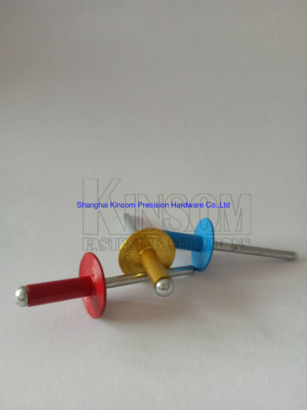 Aluminum color blind rivets mandreal pin nail mate rivets