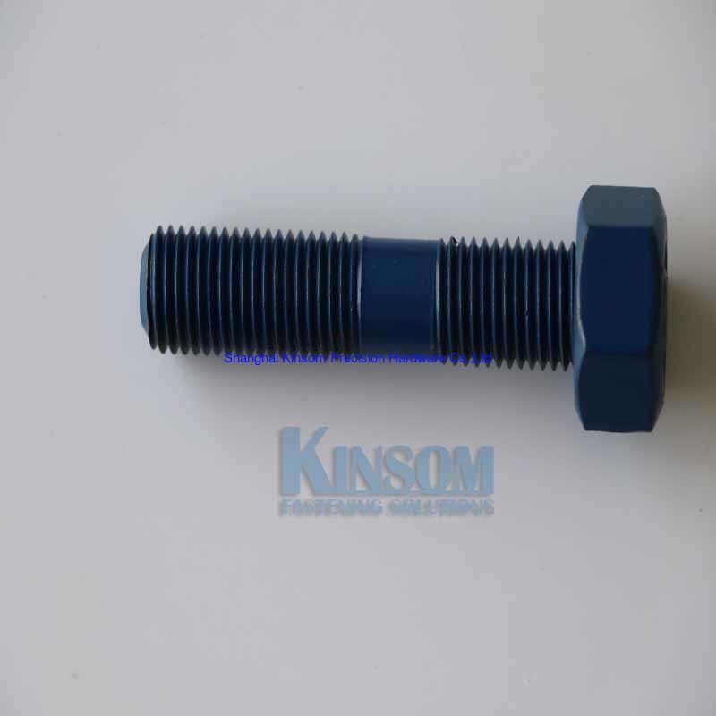 Hexagon Bolts with Blue Coating Partial thread made of Titaninum Alloy Steel