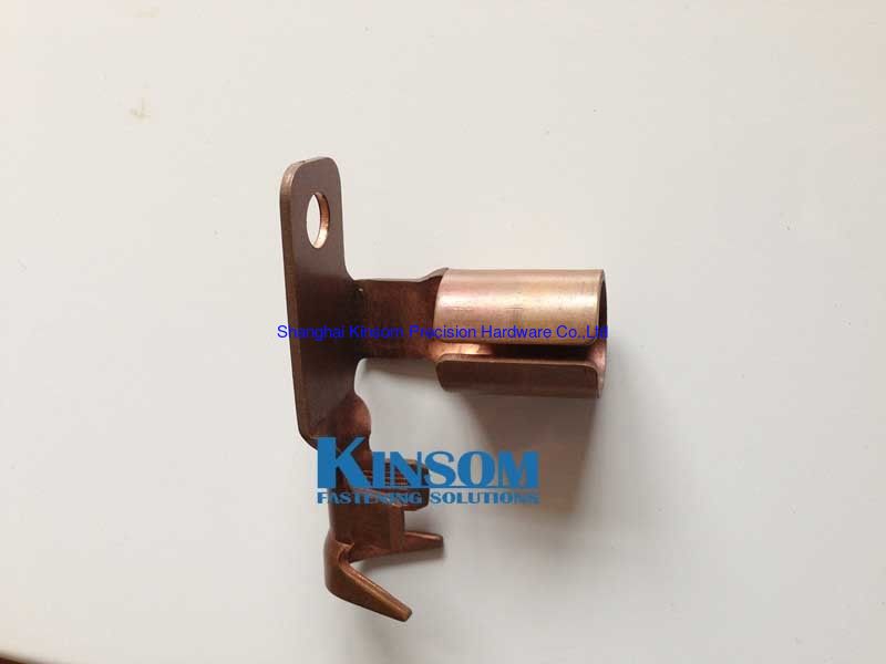 Customized Steel Metal Parts Fasteners accessories Cooper surface