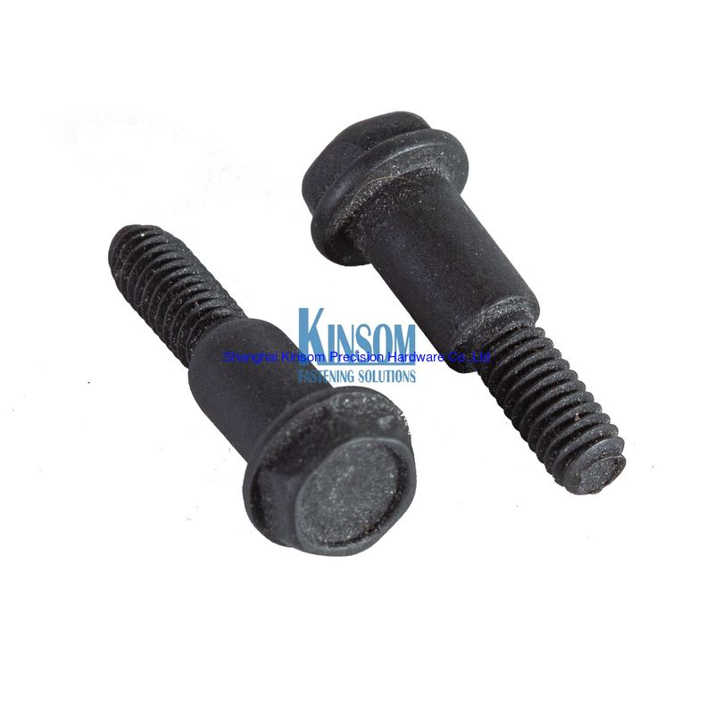 Hex flange partial thread bolts 10B21 black sandblasting coating