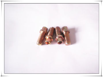 Non standard double head hex bolts with drilled holes used in treadmill