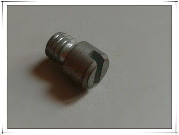 Slotted cheese head installation of screw special part in machine