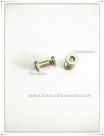 Six-lobe torx flat head semi-tubular rivets and screws,combination female-male screws