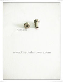 Six-lobe torx flat head semi-tubular rivets and screws,combination female-male screws