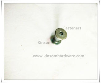 Special semi-tubular rivets combination Female-male screws with hex socket flat head