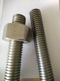 Precision machining parts heavy special thread rods with hexagon nuts