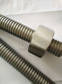 Precision machining parts heavy special thread rods with hexagon nuts