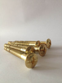 Brass plated Snap off thread phillips bolts kitchen cabinet handle door special bolts