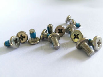 Stainless Steel 304 316 Machine screw Cheese Cross Phillips Head with Blue Nylok Nylon Patch