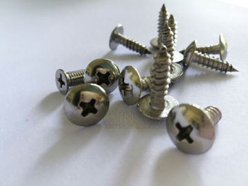 Stainless steel self tapping screw with pan cross head polishing special fastener