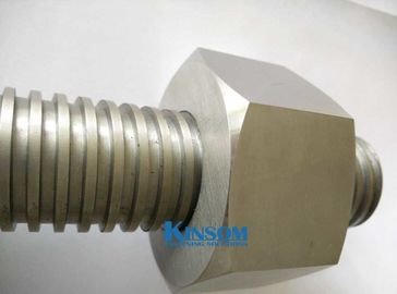 Precision machining parts heavy special thread rods with hexagon nuts