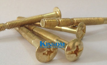 Brass plated Snap off thread phillips bolts kitchen cabinet handle door special bolts