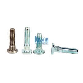 Flat head with knurling step welding bolts automotive fasteners M6 M8