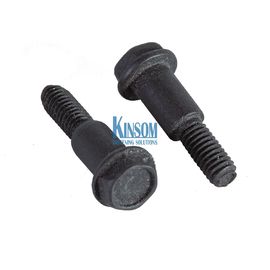 Hex flange partial thread bolts 10B21 black sandblasting coating